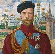 Boris Kustodiev Tsar Nicholas II oil